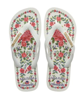 Women's Farm Flower Tapestry Flip Flop Sandals