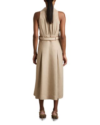 Annie Belted Linen Dress