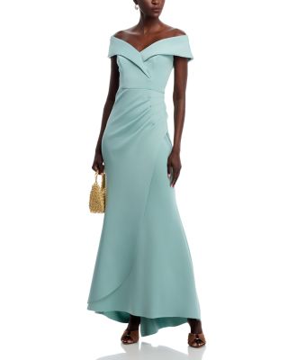 Off The Shoulder Scuba Dress - Exclusive