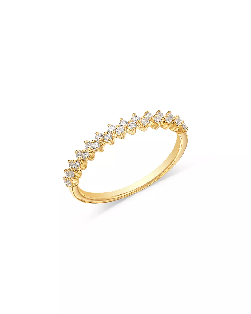 Bloomingdale's Fine Collection Diamond Double Row Band in 14K Yellow Gold, 0.25 tcw