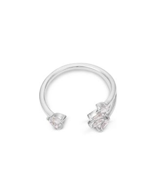 Diamond Marquis Cut Cuff Ring in 14K White Gold, 0.33 tcw