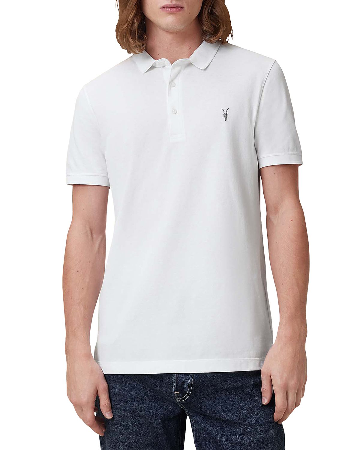 Allsaints Reform Cotton Slim Fit Polo Shirt