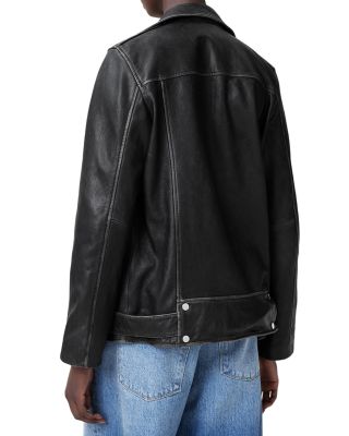 Billie Leather Oversized Biker Jacket