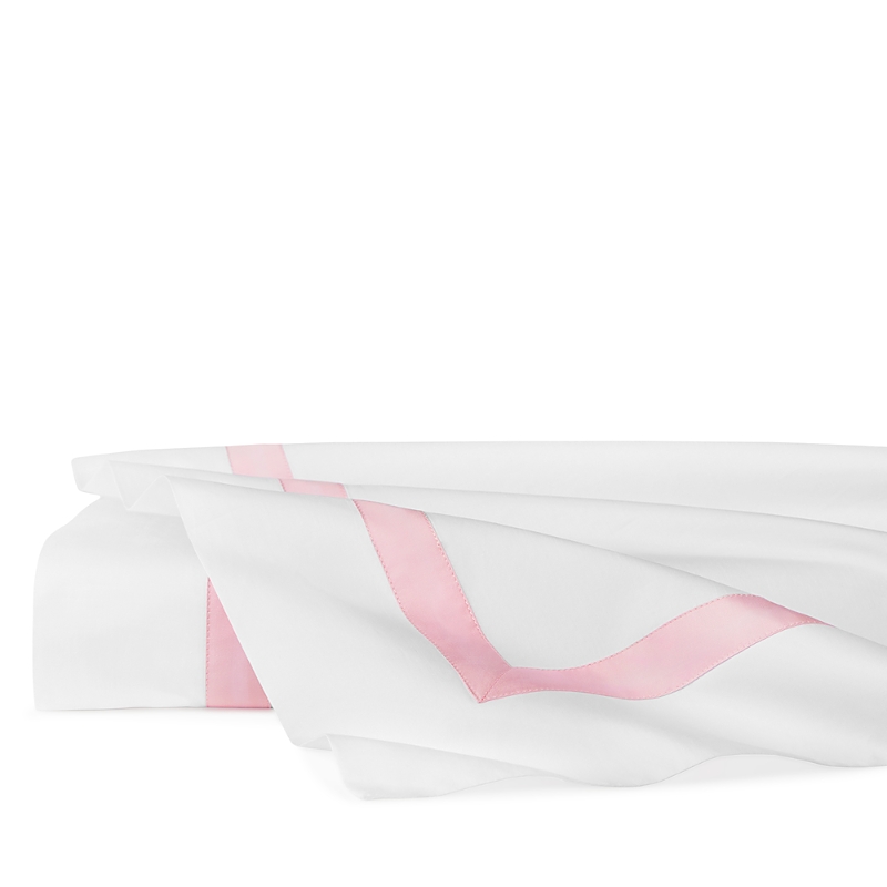 Sferra Estate Flat Sheet, King In White/carnation