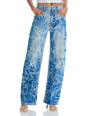 MOTHER - The Lasso Sneak Jeans in Pressed Leaves