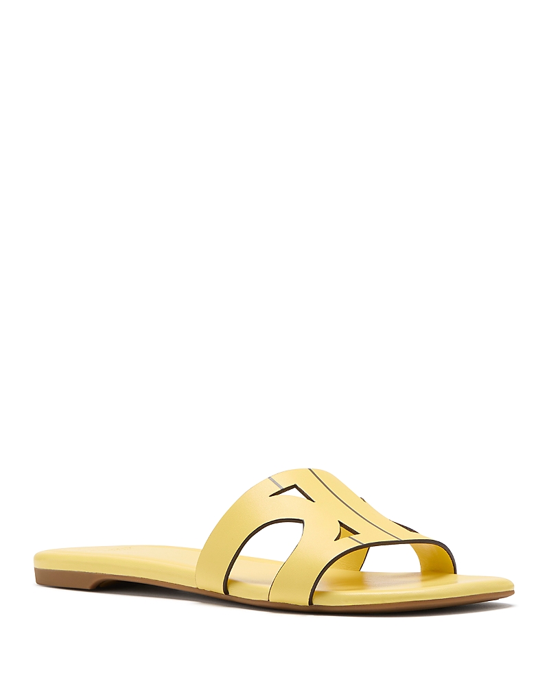 Kate Spade New York Duo Smooth Leather Slide Sandal In Yuzu Jam