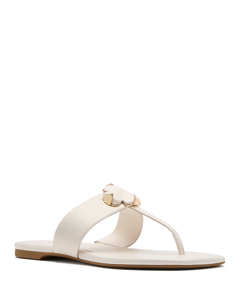 Kate Spade Flower Thong Sandals In Cream