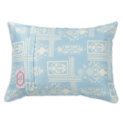 Aquamarine Embroidered Accent Cushion, 13&amp;quot; x 20&amp;quot;