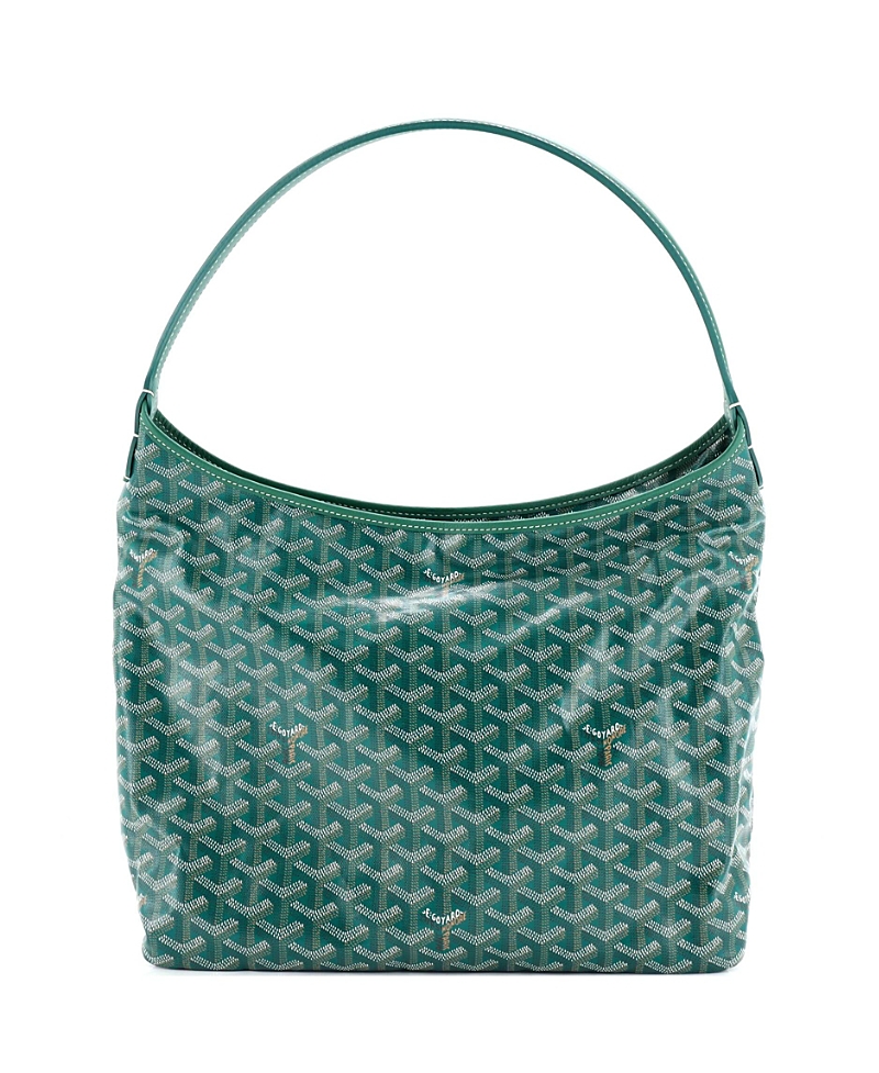 Pre-owned Pre-owned Goyard Goyard Boheme Hobo Coated Canvas In Green