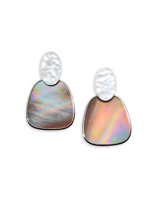 IPPOLITA - Sterling Silver 925 Polished Rock Candy&reg; Brown Shell Crinkle Statement Earrings