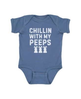 Sweet Wink - Boys' Chillin with My Peeps Easter Short Sleeve Bodysuit - Baby