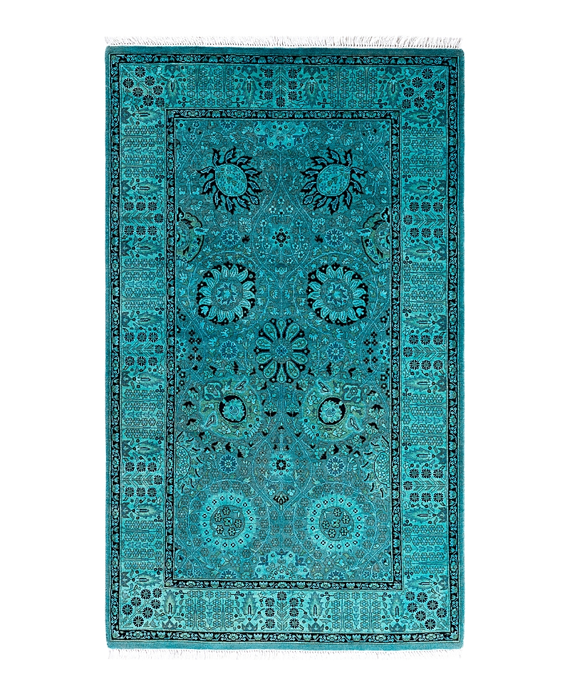 Bloomingdale's Fine Vibrance M1270 Area Rug, 3'2 X 5'4 In Blue