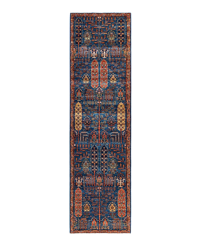 Bloomingdale's Serapi M1945 Runner Area Rug, 2'9 X 9'10 In Blue