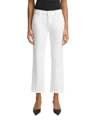 Calie Mid Rise Straight Ankle Jeans in Soleil