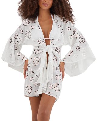 Perola Eyelet Swim Cover-Up