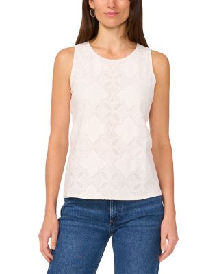 Eyelet Embroidered Top