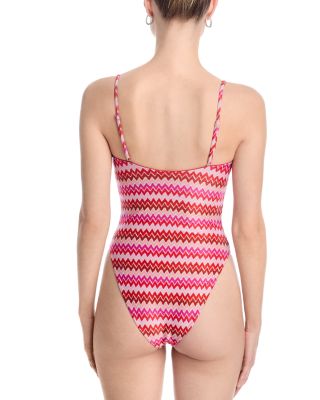 Bianka Chevron Striped Swimsuit