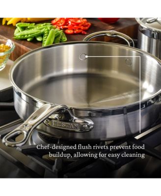 ProBond&reg; Forged 3.5-Quart Professional Clad Stainless Steel Saut&eacute; Pan with Lid