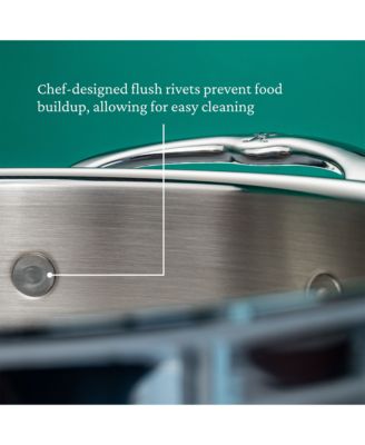 ProBond&reg; Forged 3-Quart Professional Clad Stainless Steel Soup Pot with Lid