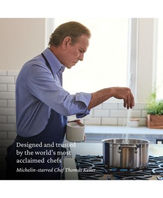 ProBond&reg; Forged 10-Piece Professional Clad Stainless Steel Cookware Set with TITUM&reg; Nonstick