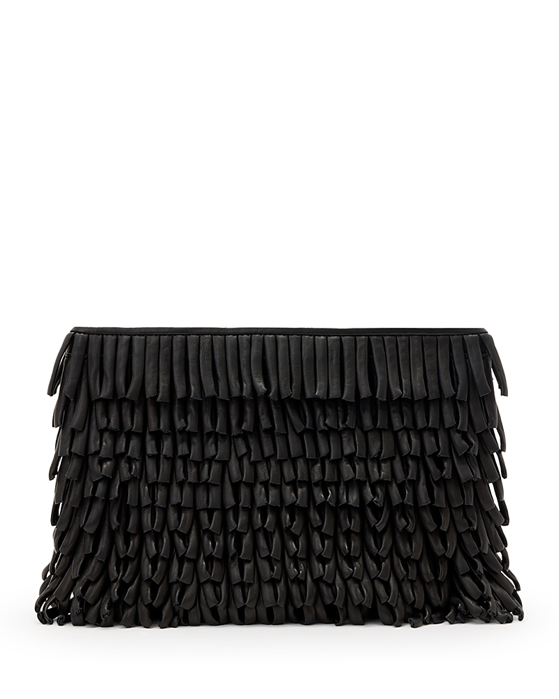 Shop Allsaints Bettina Fringe Clutch