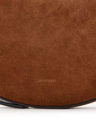 Halfmoon Suede Crossbody Bag