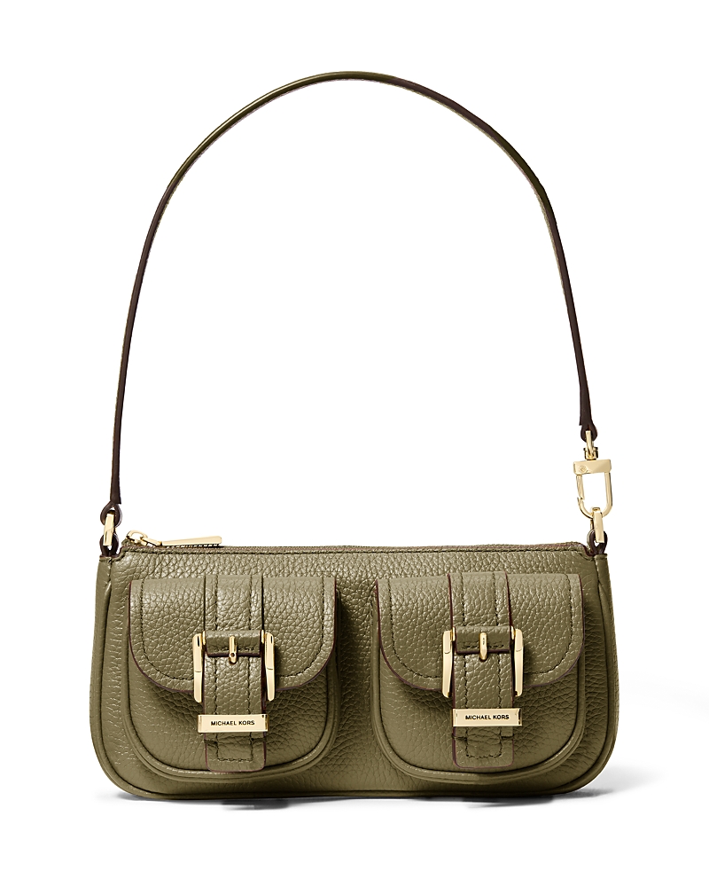 Michael Kors Zoe Small Convertible Pochette In Safari Green