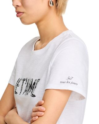 Rhinestone Je T'aime Tee