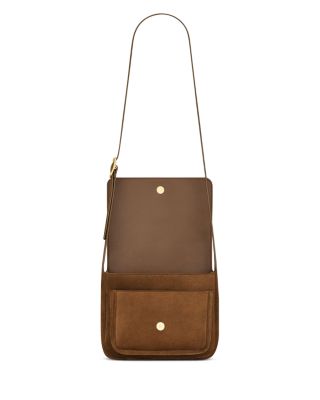 Niki Satchel Shoulder Bag in Suede