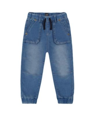 Deux par Deux - Boys' French Terry Denim Jogger Pant - Little Kid