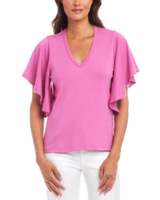 Karen Kane - Flutter Sleeve Top
