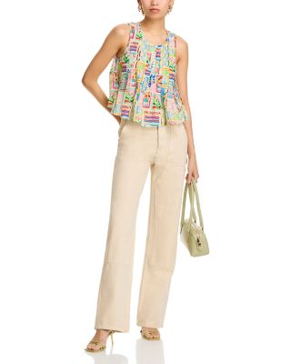 Amey Pleated Sleeveless Tank Top - Exclusive