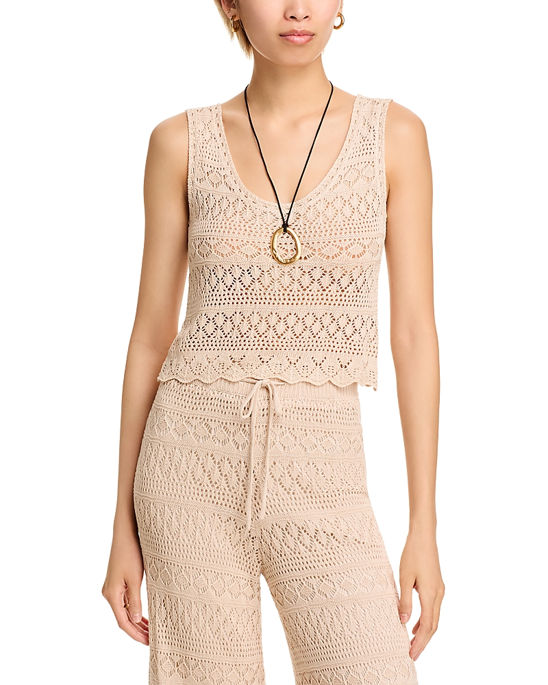 AQUA KLEIN CROCHET TANK TOP - EXCLUSIVE