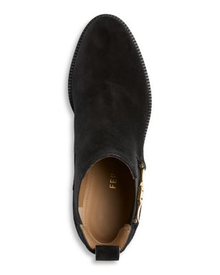 Women's F Buckle Chelsea Boots