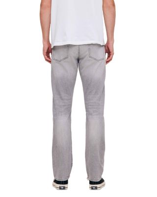 Russell Slim Straight Fit Jeans in Light Smoke Gray