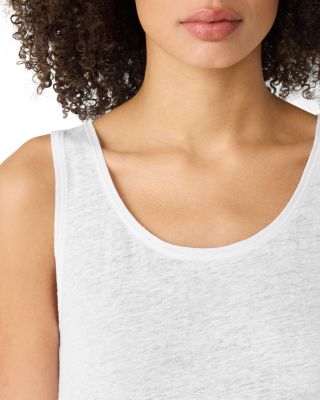 Scoop Neck Linen Tunic