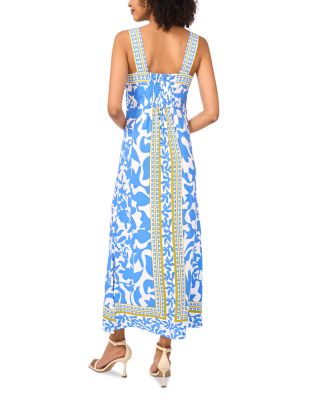 Printed Square Neck Maxi Dress