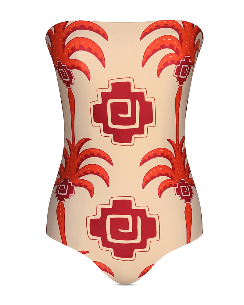 Johanna Ortiz Alta Mar Bandeau One Piece Swimsuit