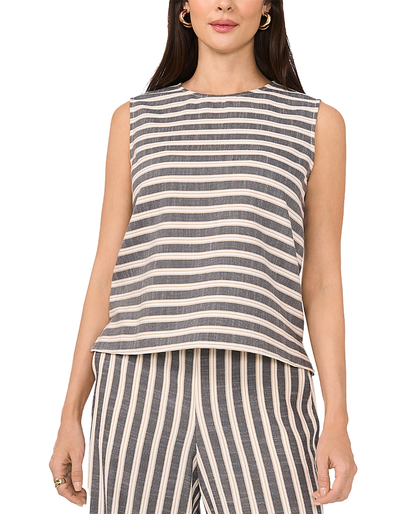 VINCE CAMUTO SLEEVELESS CREWNECK BLOUSE