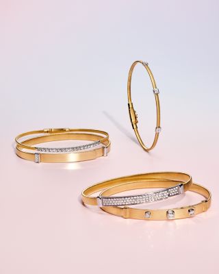 Masai 18K Yellow Gold Small Three Station Diamond Bracelet