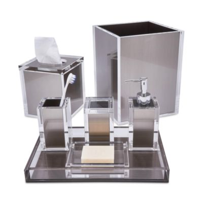 Tizo Design - Lucite Bath Collection - Silver