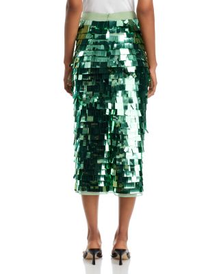 Midi Sequin Pencil Skirt