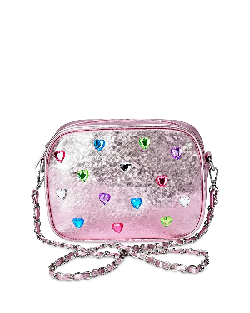 Iscream Heart Gem Crossbody Bag In Multi