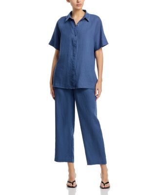 Short Sleeve Linen Long Shirt