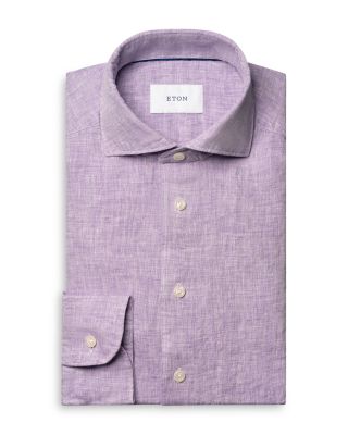 Contemporary Fit Solid Linen Shirt
