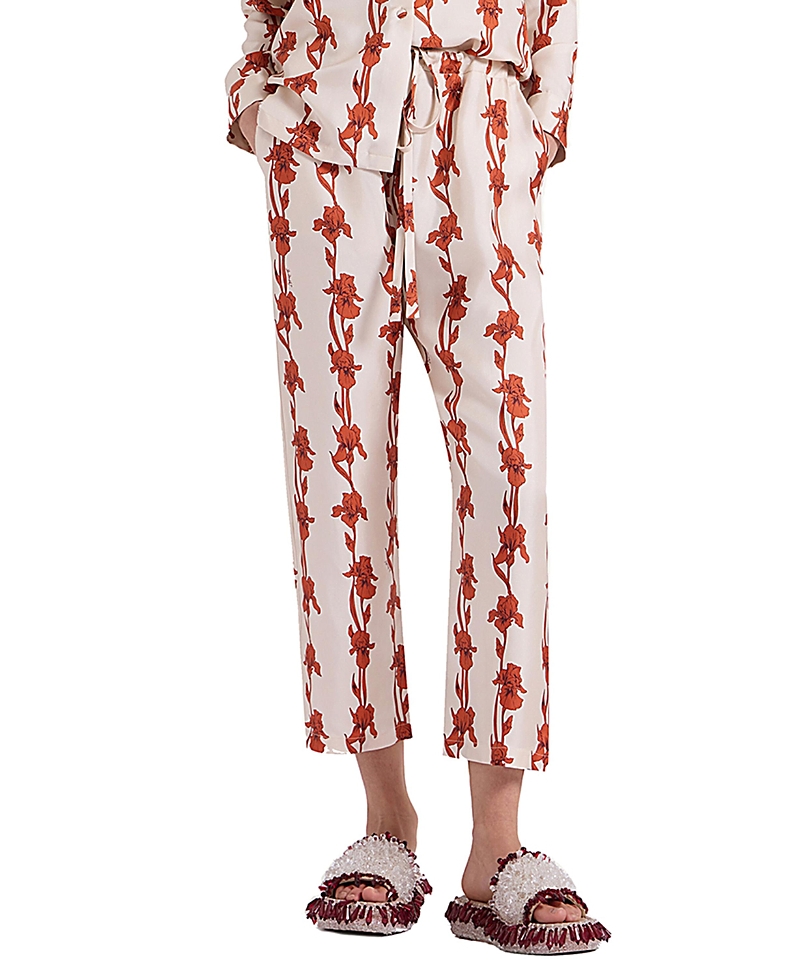 La Doublej Drawstring Pants In Mini Iris Dark Orange