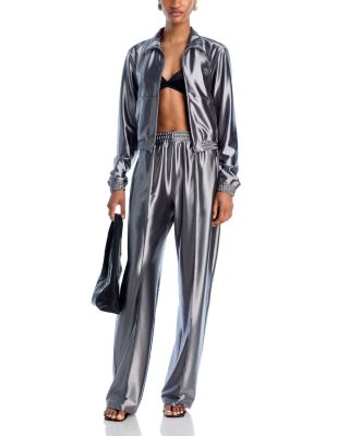 Metallic Track Pants