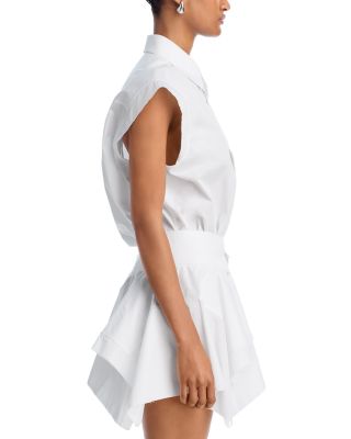 Cut Off Double Shirt Dress