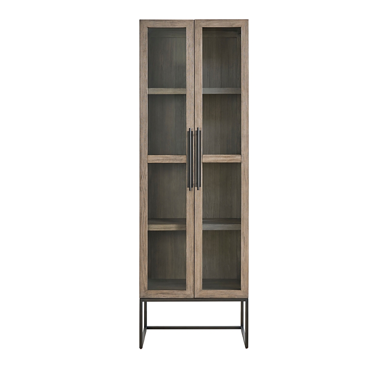 Universal Boulder Display Cabinet In Brown