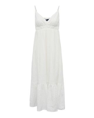 Eyelet A-Line Dress